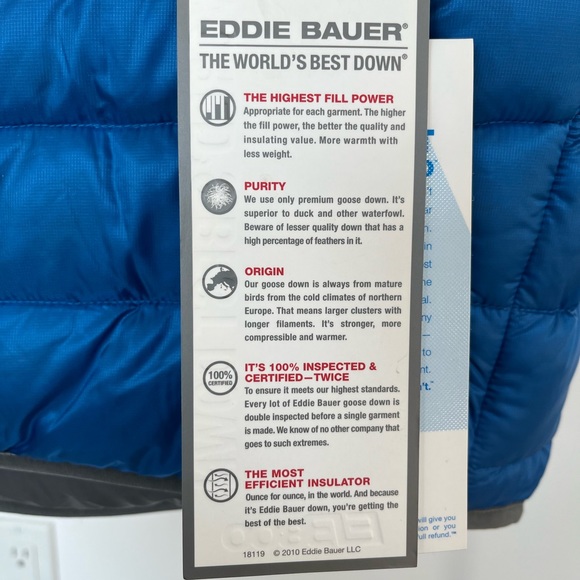 | NWT | Eddie Bauer / Whittaker Mountaineering Men’s Downlight Vest - Large - Picture 8 of 14